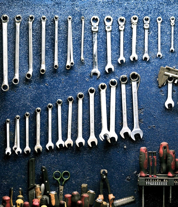 BIllede af værktøjer fra en mekaniker